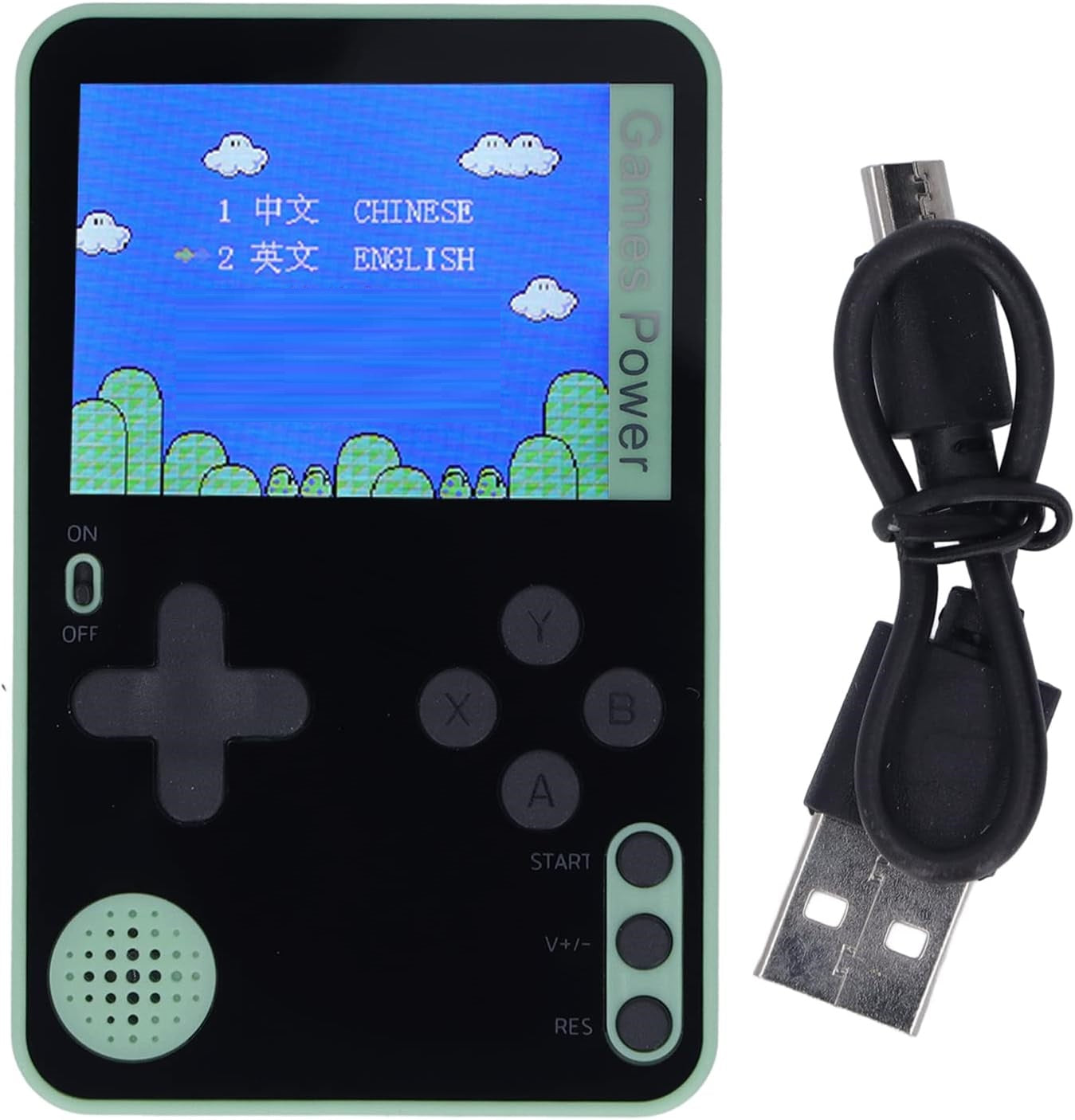 Console de Jeu Portable, écran 2,4 Pouces, Batterie Rechargeable 500 MAh, Console de Jeu Portable, Plusieurs Jeux, Mini Console de Jeu Rétro, Console de Jeu Vidéo Rétro Présente pour Enfants
