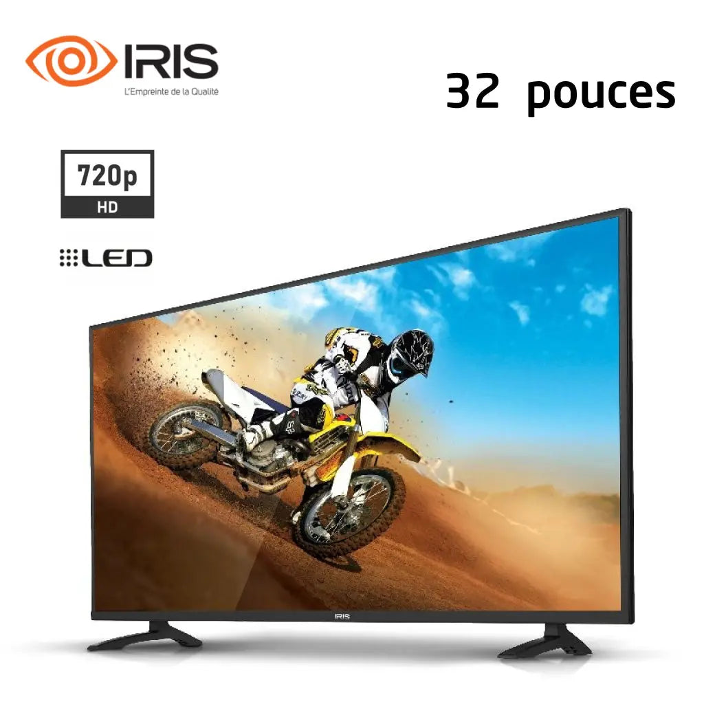 تلفاز 32 بوصة بدقة عالية Iris Téléviseur LED 32 Pouces  BASIC HD 720p 32E30 SASHOPDZ