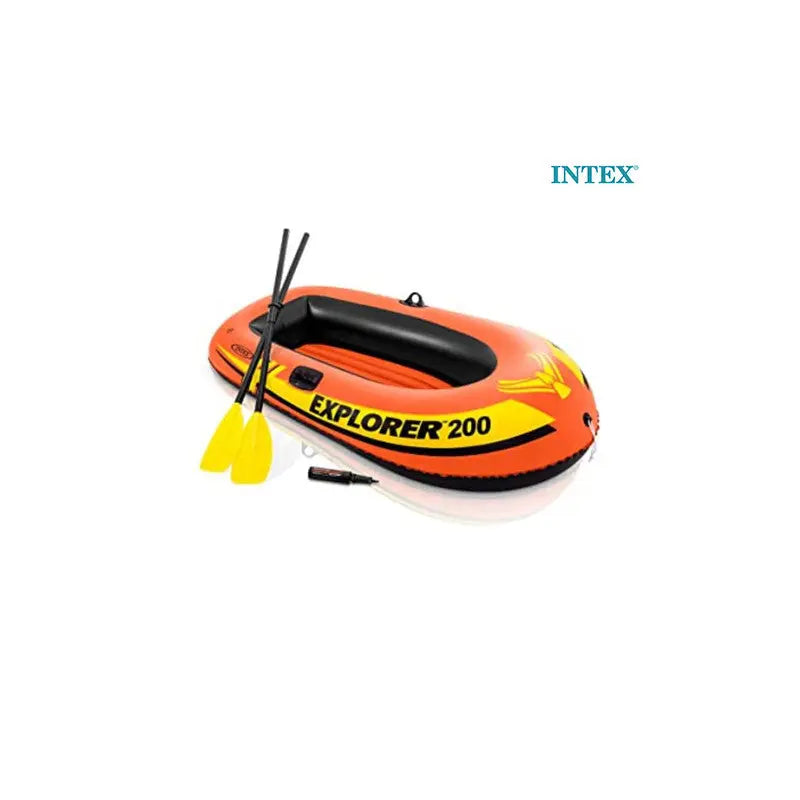 Bateau Gonflable 2 Place EXPLORER 200 (185X94X41cm) + Pompe Et Rame INTEX | 58331 SOUQQY