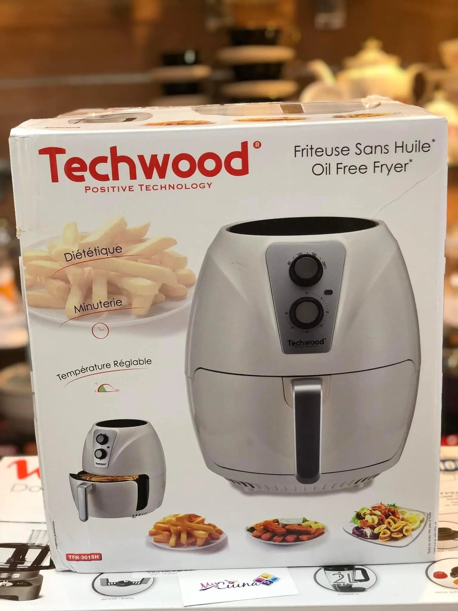 Friteuse Sans Huile 3L 1300W Techwood TFR-306SH المقلاة الكهربائية الاحترافية بدون زيت SASHOPDZ