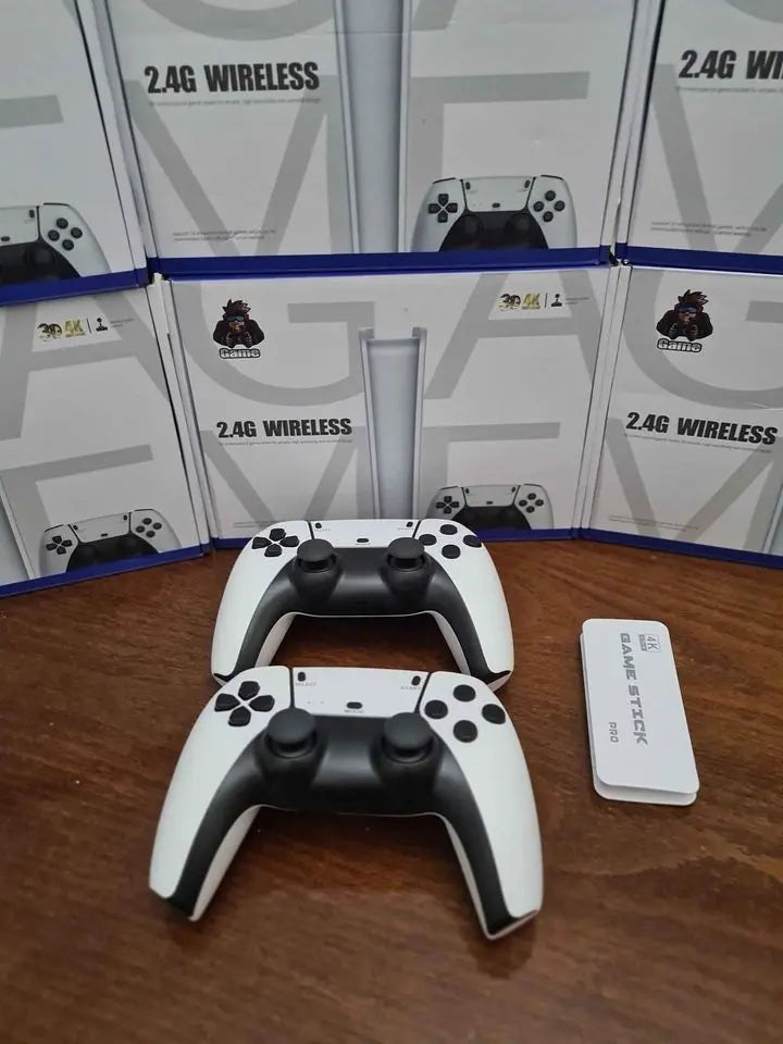 Game Stick PRO 4K 64 Go HDMI + 2 Manettes Sans Fil/20000 jeux intégrés SOUQQY