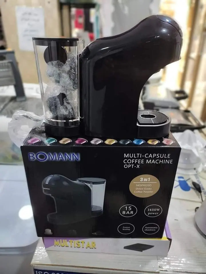 Machine À Café De Capsule 3en1 Bomann -  Dolce Gusto / Nespresso / Poudre -  ماكينة صنع القهوة 3 في واحد (كابسولات+قهوة مطحونة + دولتشي جوستو) SASHOPDZ